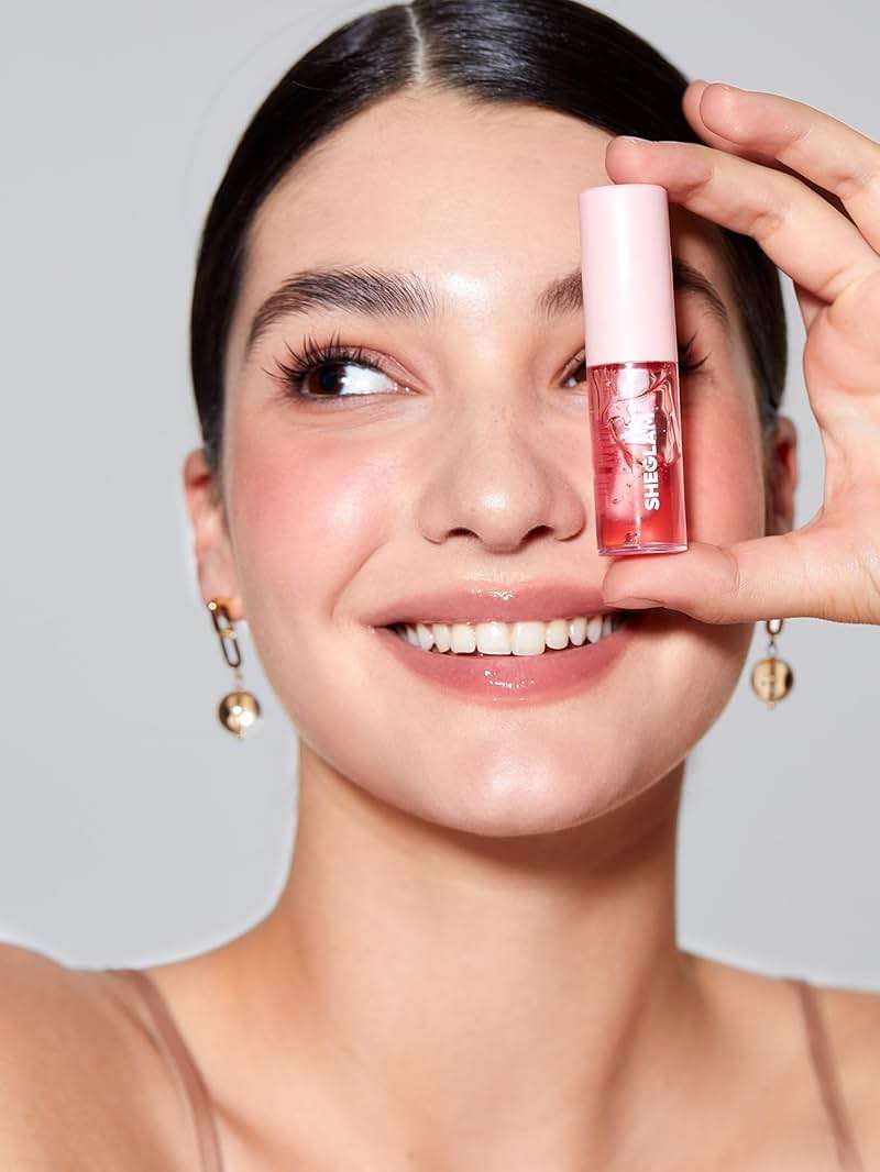 SHEGLAM Jelly Wow Hydrating Non-Sticky Lip Oil Moisturizing Plumping Lip Gloss - Berry Involved - Image 3