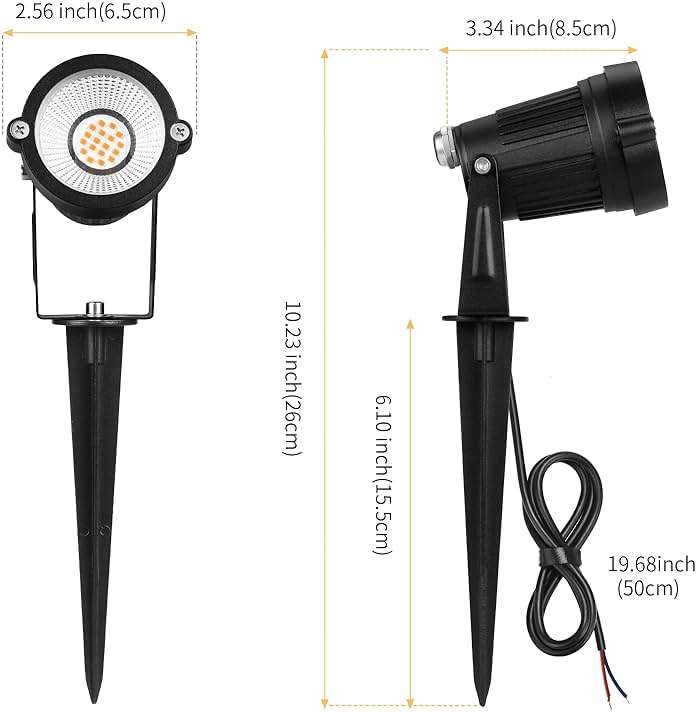 REEGOLD Low Voltage Landscape Lights Outdoor: 7W 700LM LED Landscape Lighting with Connectors for Tree Garden Yard Pathway | 12V 24V Warm White 2700K Spotlights | IP65 Waterproof | 6 Pack - Image 5