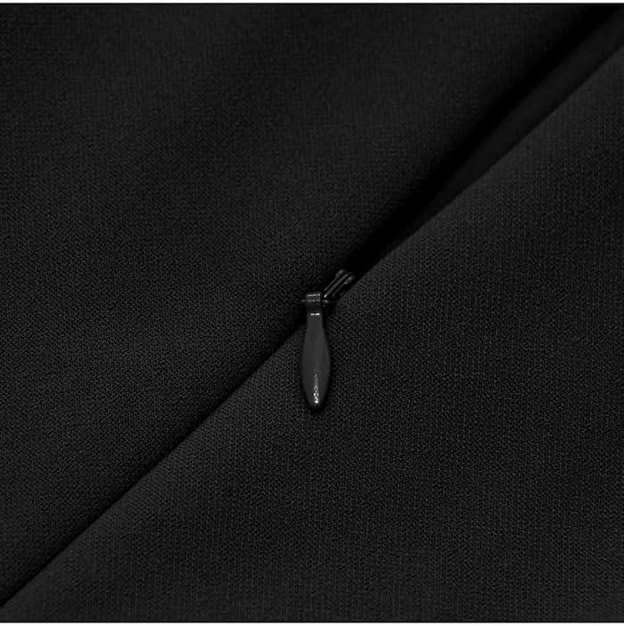 HomRain Women's Church Dresses Modest Bell Sleeve Wedding Guest Cocktail Tea Party Vintage Evening Dress - Image 7