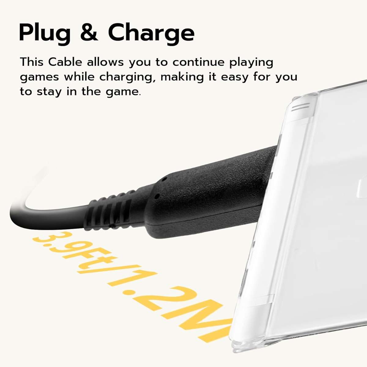Mcbazel 5 in 1 USB Charging Cable for Nintendo DS Lite/NDS/New 3DS XL/New 3DS/3DS XL/3DS/2DS/DSi XL/Wii U/GBA SP(Gameboy Advance SP)/PSP 1000/2000/3000 Multi-Functional USB Fast Charger Cable-3.9FT - Image 5