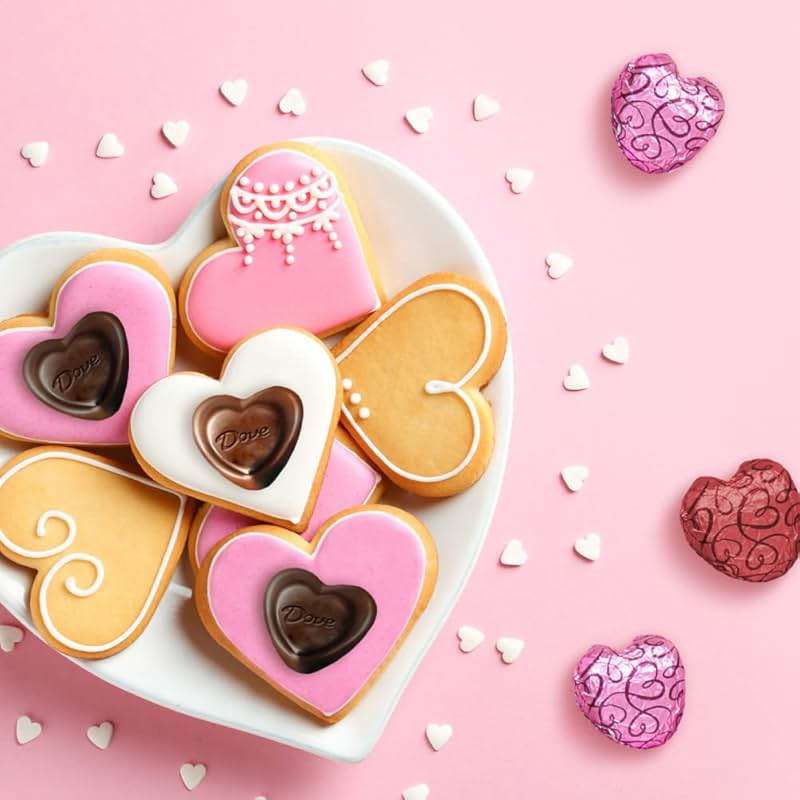 DOVE PROMISES Mixed Heart Milk Chocolate & Dark Chocolate, Valentine's Day Candy Hearts, 24.2 oz Bag - Image 5