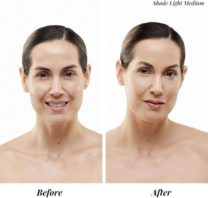 Jerome Alexander MagicMinerals AirBrush Foundation – 2 Piece Set with Airbrush Foundation and Kabuki Brush - Spray Makeup with Anti-aging Ingredients for Smooth Radiant Skin - Light Medium - Image 4