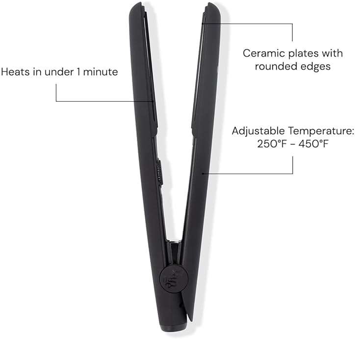 L'ANGE HAIR Le Ceramique 1-Pass Flat Iron Hair Straightener | Fast Heating Ceramic Flat Iron | Best Hot Tools Professional Hair Straightener to Lock in Moisture & Shine | (Black) - Image 3