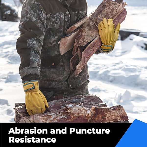 toolant Winter Leather Work Gloves, Warm 3M Thinsulate Lining for Cold Weather Work, Thermal Insulated Gloves - Image 4