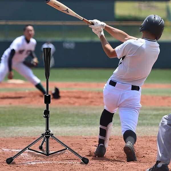 FDLS Baseball Batting tee for Adults and Youth Teens, Portable Tripod Stand Base Tee Easy Adjustable Height 27 to 46 inches for Hitting Training Practice, with Carrying Bag - Image 6