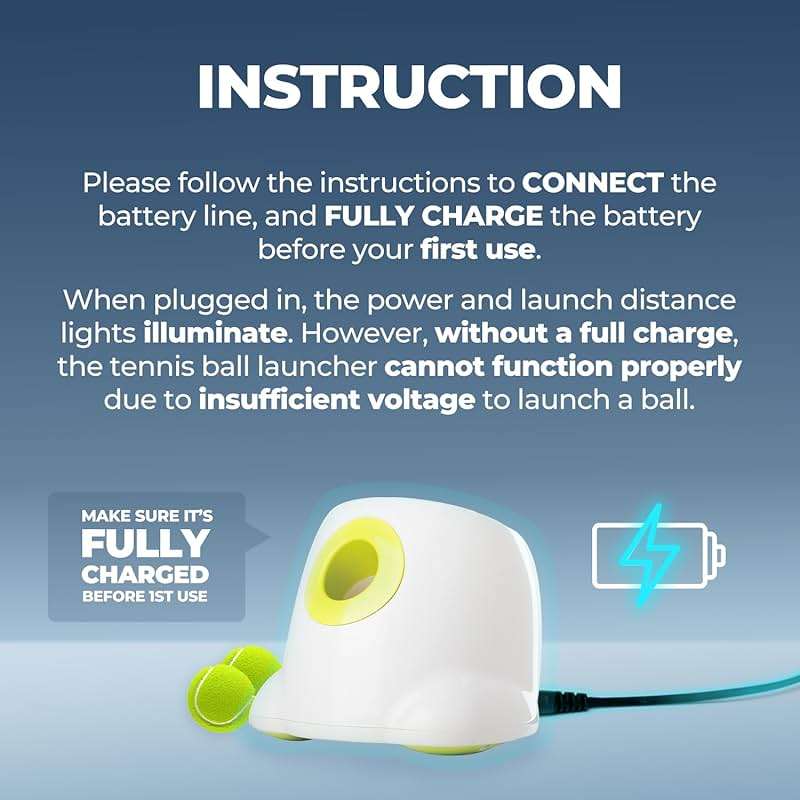 ALL FOR PAWS Automatic Dog Ball Launcher Maxi, Interactive Ball Thrower Dog Toys Includes 6pcs Tennis Balls for Large Dogs - Image 8