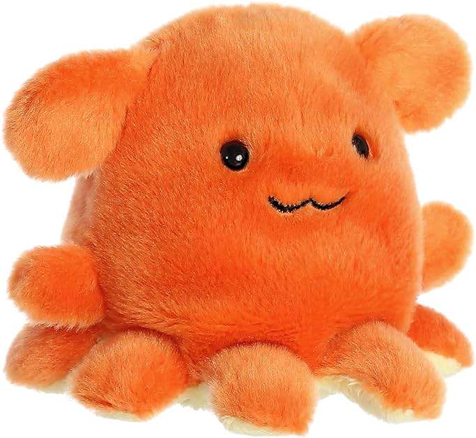 Aurora® Adorable Palm Pals™ Ditsy Octopus™ Stuffed Animal - Fun Collectible Plush for Kids and Adult Collectors - Perfect for Decorating Rooms and Birthday Gifts - Orange 5 Inches - Image 3