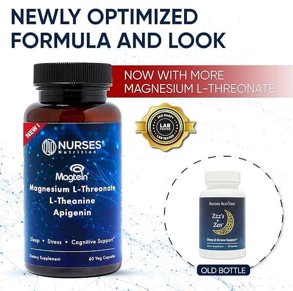 Clinically Studied – Premium High Absorption Magnesium Sleep Supplement – Magnesium L-Threonate L-Theanine Apigenin – Sleep & Stress Support – Third Party Tested – Made in USA – Gluten Free - Image 2