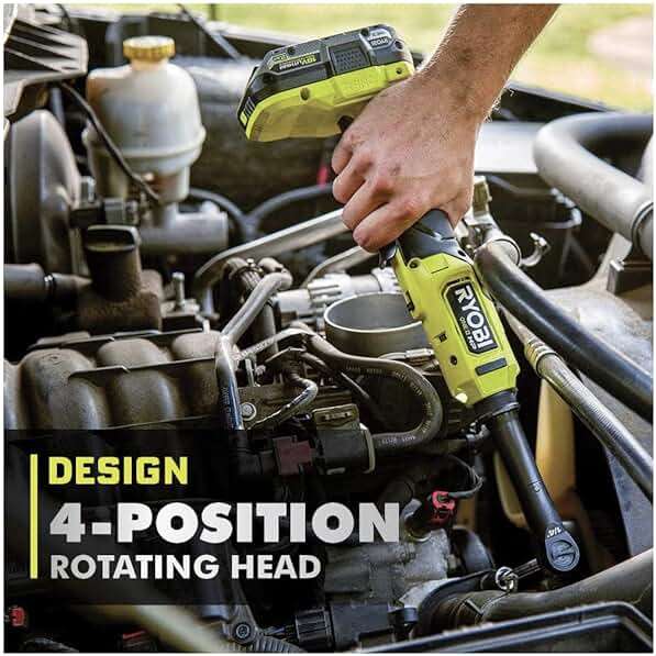 RYOBI ONEAND HP 18V BRUSHLESS Cordless 1/4 in. Extended Reach Ratchet Tool ONLY PBLRC01B - Image 4