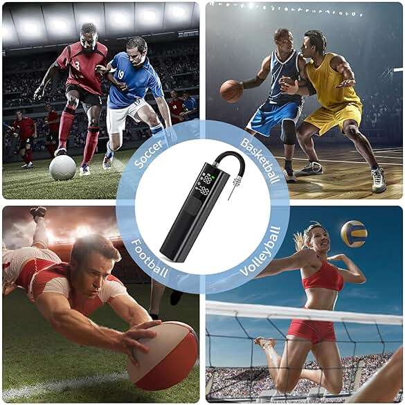 Pumteck MY01 Electric Ball Pump with Inflation & Deflation, Accurate Pressure Gauge and 4 Preset Modes, Automatic Ball Pump for Basketball, Soccer, Football and Volleyball (Max 15 PSI) - Image 5