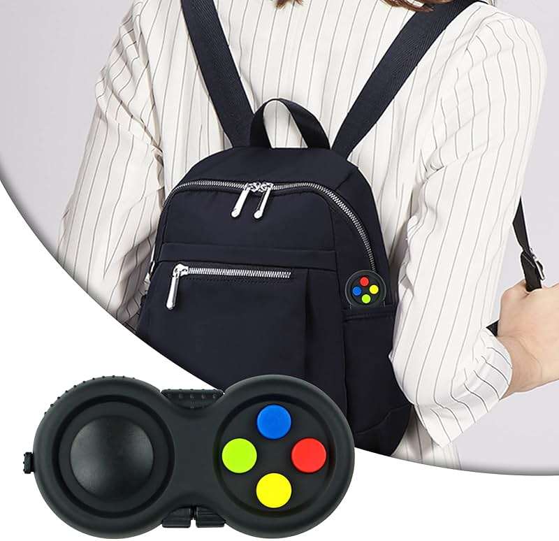 WTYCD Original Fidget Toy Game, Rubberized Classical Controller Fidget Concentration Toy with 8-Fidget Functions and Lanyard - Excellent for Relieving Stress and Anxiety - Image 7