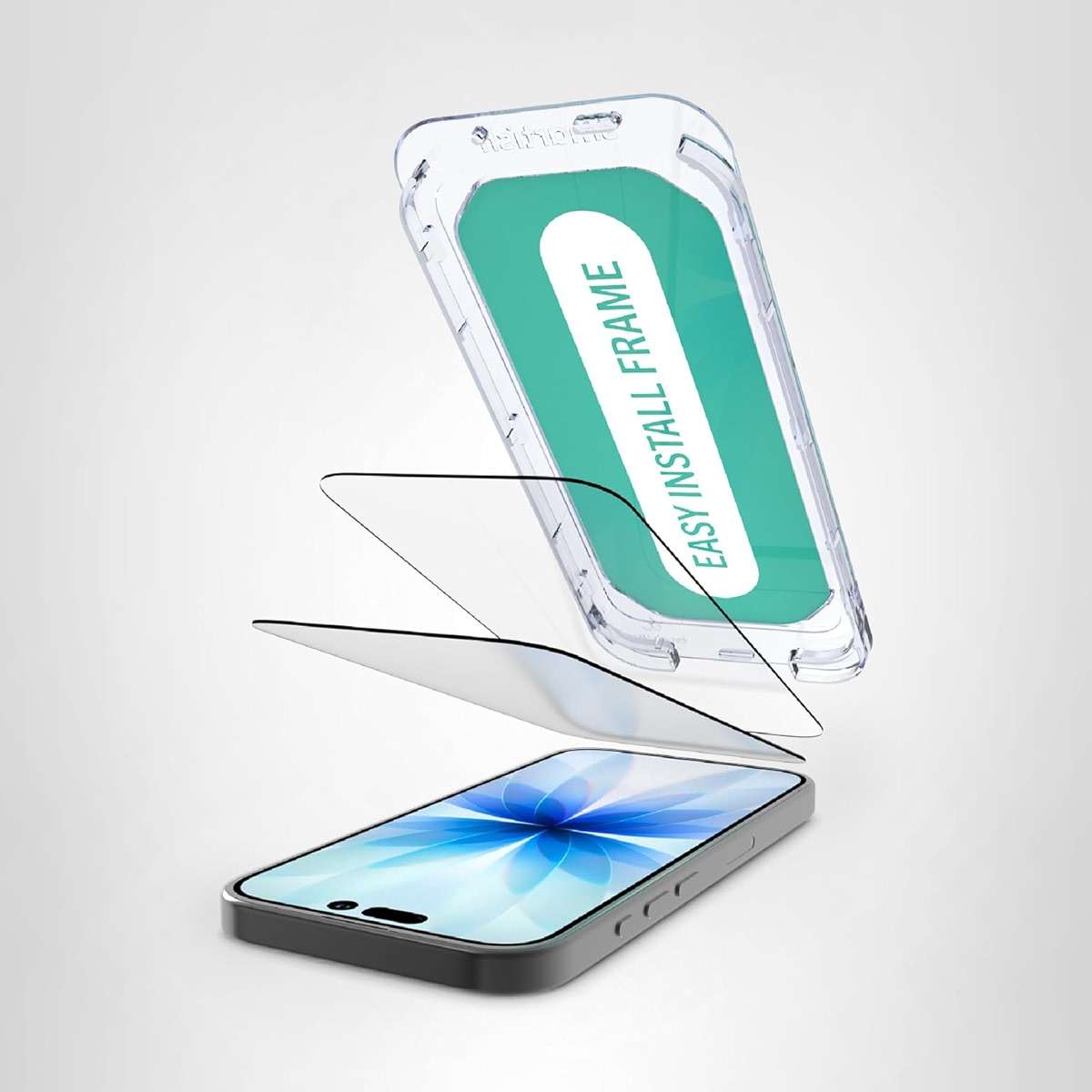 Smartish® iPhone 17e / 16e Screen Protector - 2-Pack Tempered Glass Screen Protectors + Cleaning Kit - Tuff Sheet - 9H Easy Install Frame [Scratch Resistant] Case-Friendly for Apple iPhone 17e / 16e - Image 10