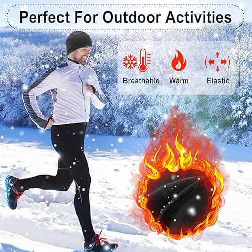 HASAGEI Thermal Running Hat - Men's Skull Cap Cycling Cap Under Helmet for Winter - Image 2