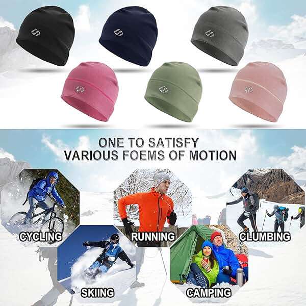 HASAGEI Thermal Running Hat - Men's Skull Cap Cycling Cap Under Helmet for Winter - Image 7