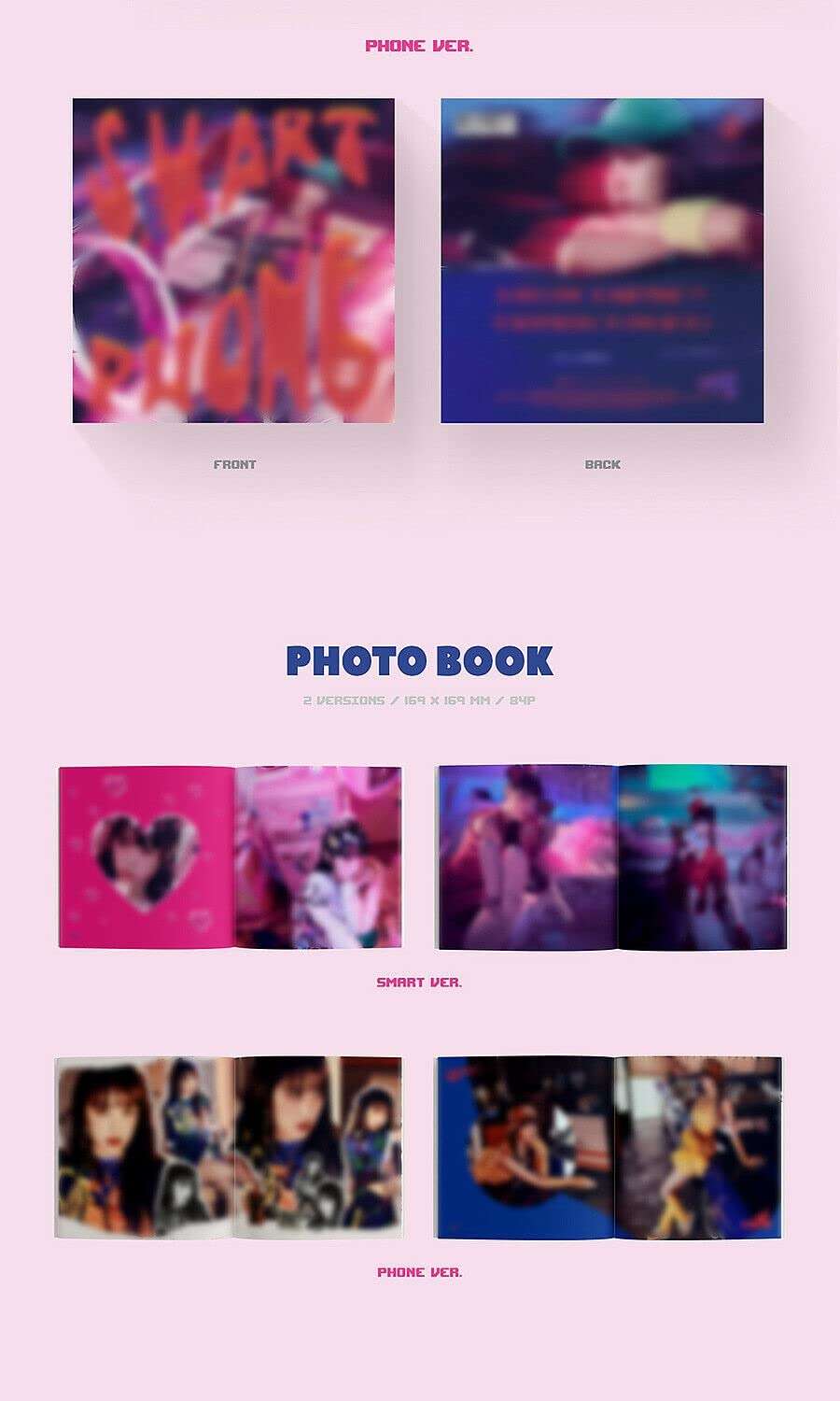 IZ*ONE CHOI YENA -SMARTPHONE 2nd Mini Album ( SMART + PHONE - 2 Version Full Set. ) K-POP SEALED - Image 4