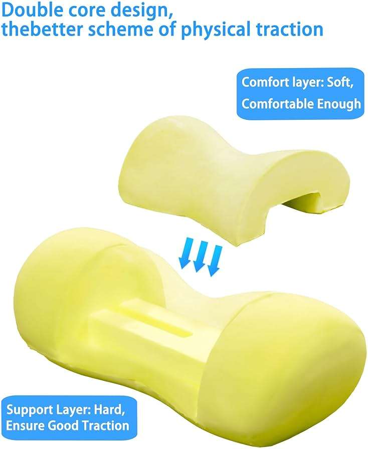 Bespilow Small Neck Roll Pillow,Say Goodbye to Neck Pain, Cervical Memory Foam Pillow for Tension Muscle Relief, Contour Support, Shoulder Pain Relaxer with Breathable Pillowcase, Odorless - Image 2