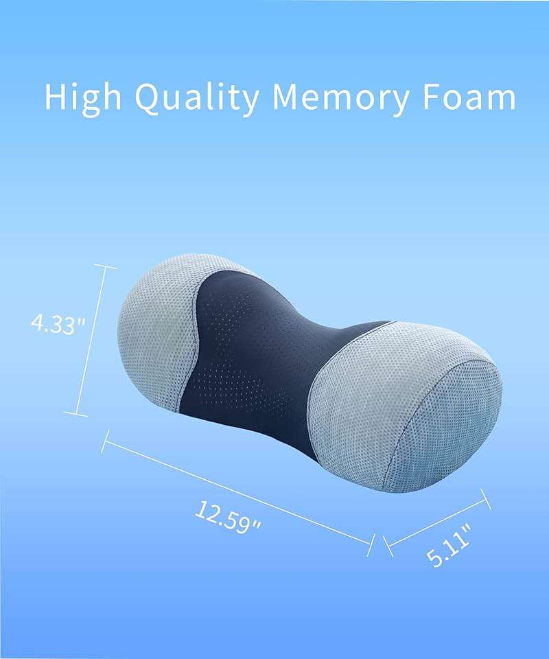 Bespilow Small Neck Roll Pillow,Say Goodbye to Neck Pain, Cervical Memory Foam Pillow for Tension Muscle Relief, Contour Support, Shoulder Pain Relaxer with Breathable Pillowcase, Odorless - Image 7