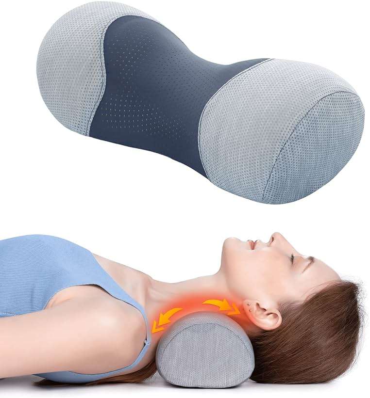 Bespilow Small Neck Roll Pillow,Say Goodbye to Neck Pain, Cervical Memory Foam Pillow for Tension Muscle Relief, Contour Support, Shoulder Pain Relaxer with Breathable Pillowcase, Odorless - Image 9