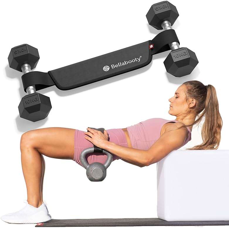 Bellabooty Premium Hip Thrust Belt - Adjustable Exercise Belt for Glutes & Squats, Hip Thrust Pad for Comfort, Versatile Gym Equipment for Home - Weightlifting Belt Support for Women - Image 1