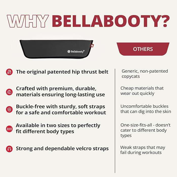 Bellabooty Premium Hip Thrust Belt - Adjustable Exercise Belt for Glutes & Squats, Hip Thrust Pad for Comfort, Versatile Gym Equipment for Home - Weightlifting Belt Support for Women - Image 4