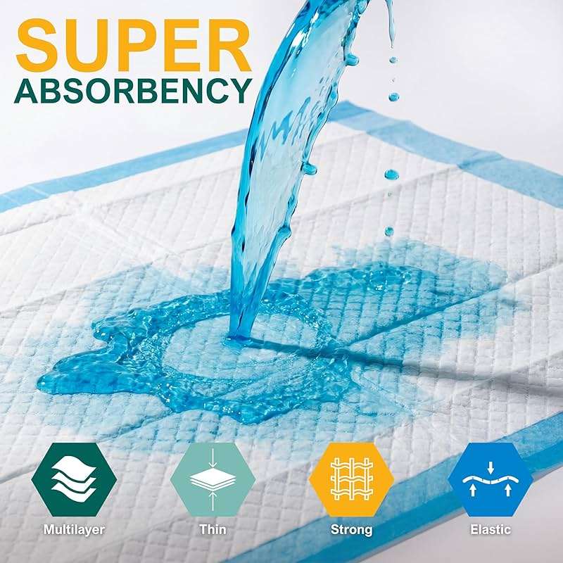 MED PRIDE 15 Disposable Underpads 23'' X 36'' Incontinence Pads, Chux, Bed Covers, Puppy Training | Thick, Super Absorbent Protection for Kids, Adults, Elderly - Image 8