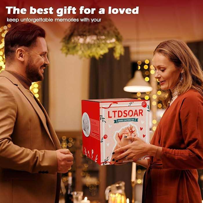LTDSOAR Hand Casting Kit, Couples with Practice Kit, Hand Mold Kit for Women Men Engagement, Romantic Anniversary Wedding Birthday for Her or Him, Boyfriend Girlfriend Unique Bridal Shower Gift - Image 5
