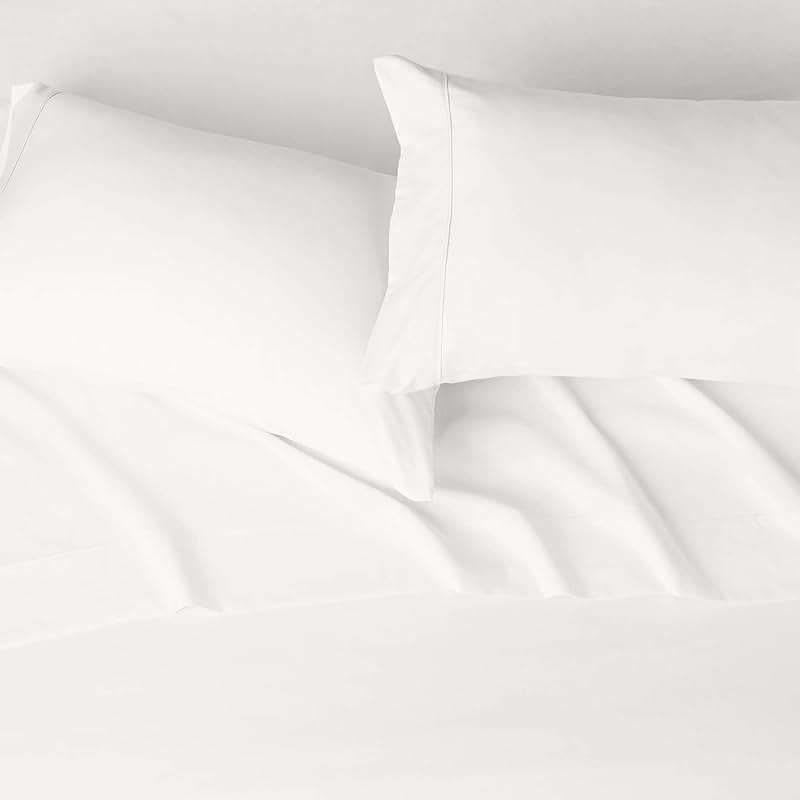 Amazon Basics 4 Piece Lightweight Super Soft Easy Care Microfiber Bed Sheet Set with 14" Deep Pockets - Queen, Cream, Solid - Image 2