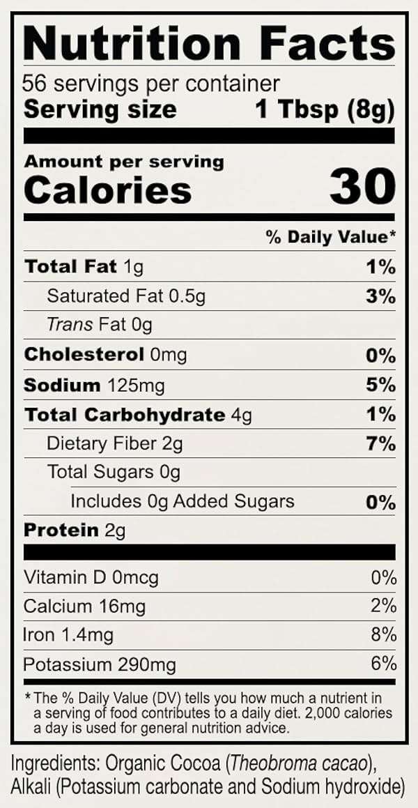 Anthony's Organic Black Cocoa Powder, 1 lb, Unsweetened, Dutch Processed, Gluten Free, Non GMO - Image 3