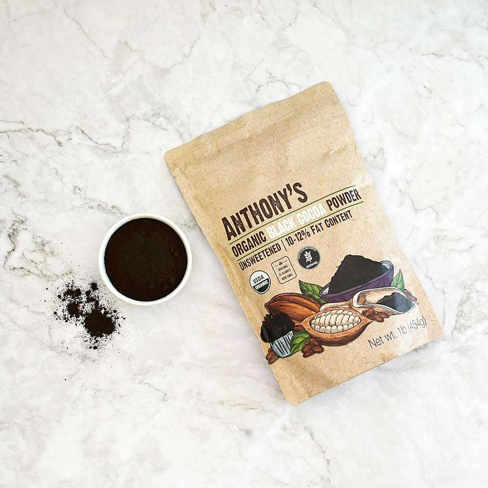 Anthony's Organic Black Cocoa Powder, 1 lb, Unsweetened, Dutch Processed, Gluten Free, Non GMO - Image 6