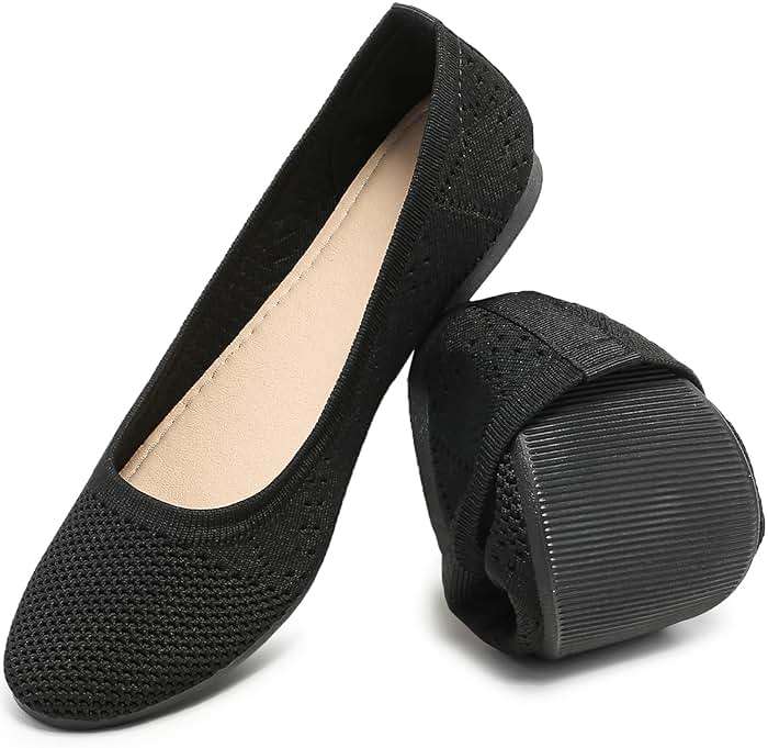 HEAWISH Comfortable Round Toe Flats Shoes Women, Slip On Ballet Flats for Women, Casual Women's Flats for Walking - Image 1