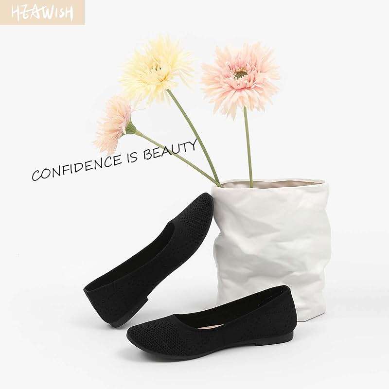 HEAWISH Comfortable Round Toe Flats Shoes Women, Slip On Ballet Flats for Women, Casual Women's Flats for Walking - Image 5