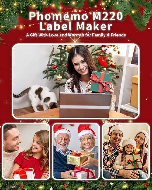 Phomemo M220 Label Maker, 3.14 Inch Bluetooth Thermal Label Printer, Compatible with Phone & PC, for Barcode, Address, Mailing, Home,Office,School - Image 6