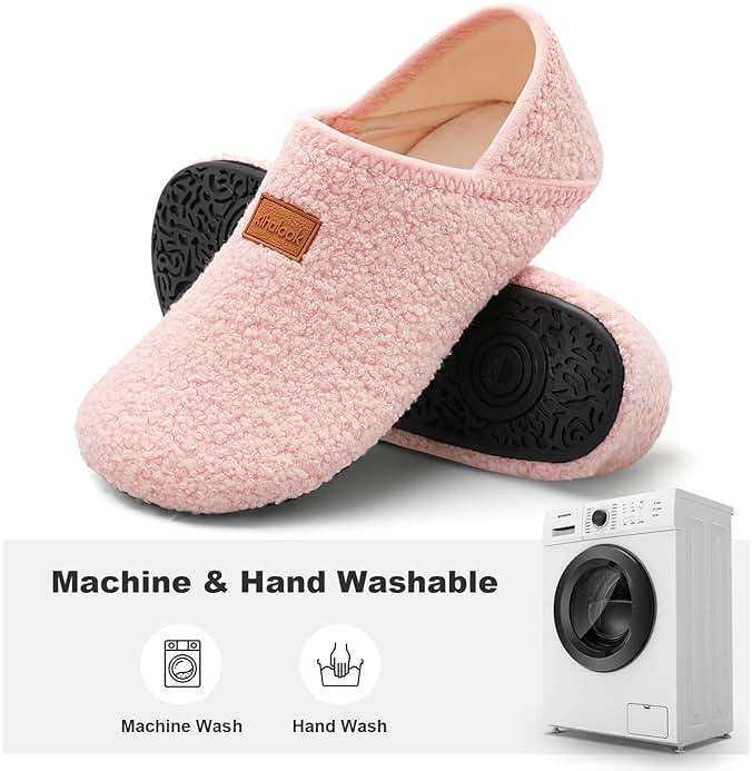 XIHALOOK House Slippers for Women Men Cozy Sock Shoes with Soft Rubber Sole Slip On for Indoor/Outdoor - Image 5