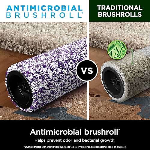 Shark HydroVac Antimicrobial Brushroll* & 2-Pack Filter Bundle, Compatible with All Hydrovac 3-in-1 Multi-Surface Cleaners for All Sealed Hard Floors and Area Rugs, Purple/White, WDB1F2 - Image 2