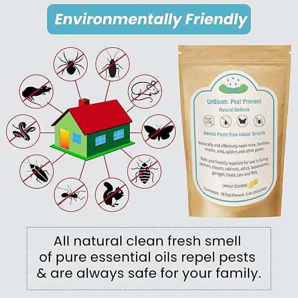 UpBloom - Pest Prevent All-Natural Repellents Home and Garage Defense from Mouse, Spider, Roaches, and Insects 10 Pest Control and Repeller Pouches - Image 8