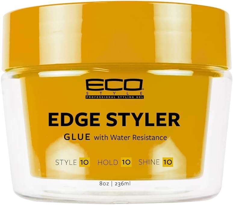 Eco Style Professional Styling Gel Edge Styler Glue With Water Resistance 8 Fl Oz (Pack of 1) - Image 1