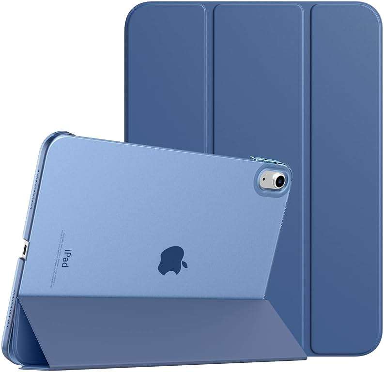 TiMOVO Case for iPad (A16) 11th Generation 11 Inch 2025/iPad 10th Generation 10.9 Inch 2022, Slim Stand Cover with Hard Translucent Back, Support Touch ID, Auto Wake/Sleep, Abyss Blue - Image 1
