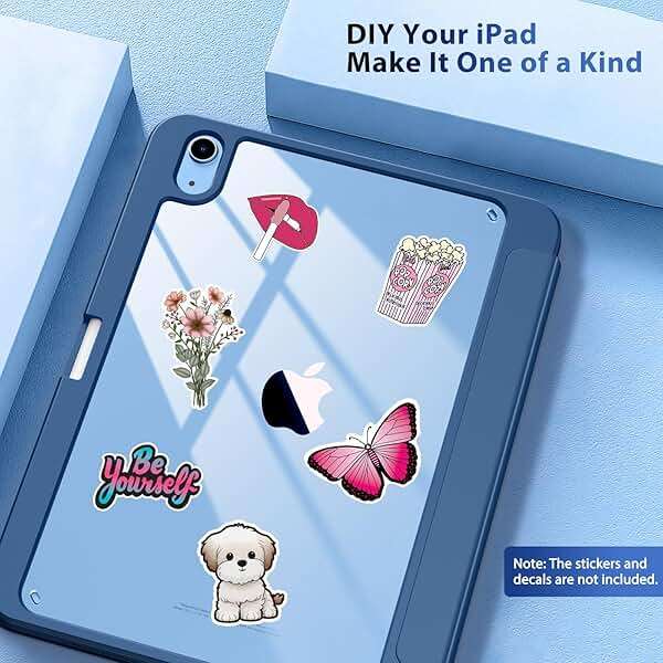 TiMOVO Case for iPad (A16) 11th Generation 11 Inch 2025, iPad 10th Generation Case 10.9 Inch 2022 with Pencil Holder,Slim Protective Cover with Clear Back Shell,Auto Wake/Sleep, Abyss Blue - Image 6
