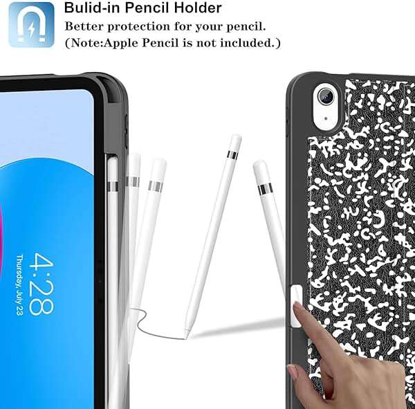 Supveco Case for iPad (A16) 11th Generation 11 inch (2025),iPad 10th Generation 10.9 inch (2022) with Pencil Holder-[Auto Wake/Sleep],Premium Folio Stand Case with Soft TPU Back Cover-Book - Image 3