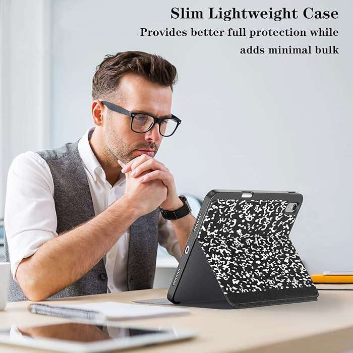 Supveco Case for iPad (A16) 11th Generation 11 inch (2025),iPad 10th Generation 10.9 inch (2022) with Pencil Holder-[Auto Wake/Sleep],Premium Folio Stand Case with Soft TPU Back Cover-Book - Image 7
