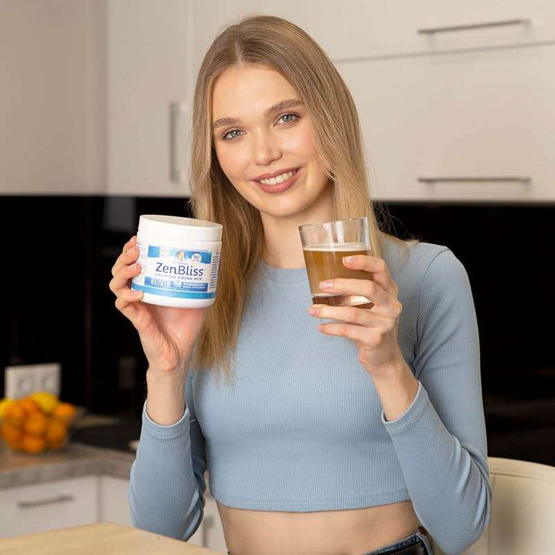 Zenbliss Calming Magnesium Drink Mix for Relaxation & Muscle Comfort – Magnesium Powder Supplement for Stress Support – By Dr. Danielle - Image 4
