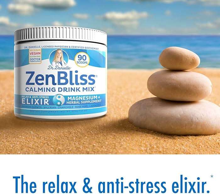 Zenbliss Calming Magnesium Drink Mix for Relaxation & Muscle Comfort – Magnesium Powder Supplement for Stress Support – By Dr. Danielle - Image 6
