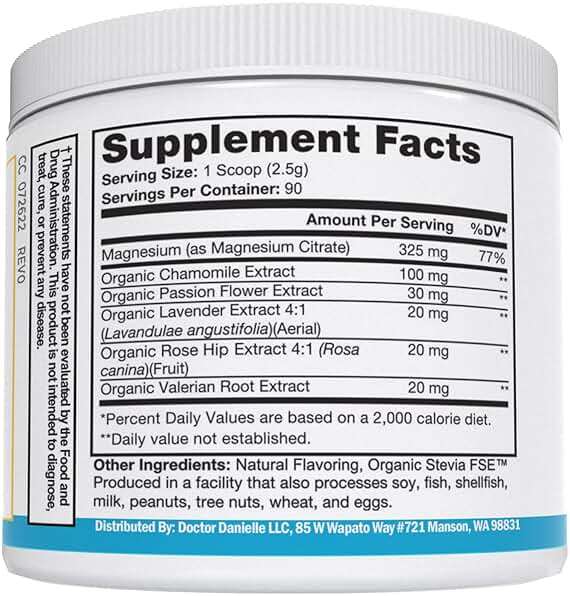Zenbliss Calming Magnesium Drink Mix for Relaxation & Muscle Comfort – Magnesium Powder Supplement for Stress Support – By Dr. Danielle - Image 8