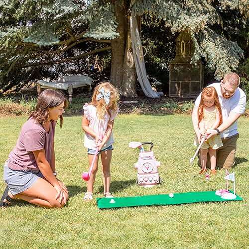 Hapinest Toddler Girl Golf Set, Pink - Image 6