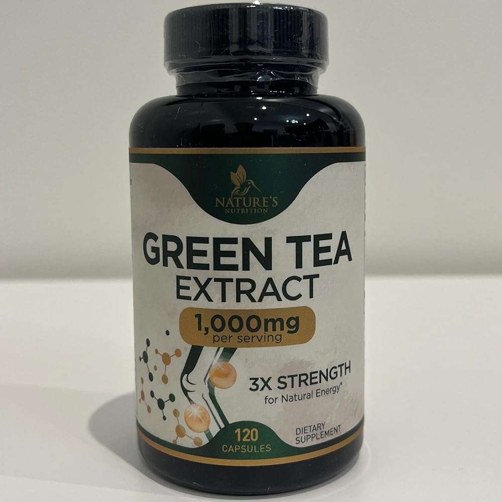 Green Tea Extract 1000mg Per Serving - Standardized 45% EGCG & 98% Polyphenols - 3X Strength Green Tea Pills for Energy, Supports Heart Health, Herbal Supplement, Vegan, Bottled in USA - 120 Capsules - Image 7