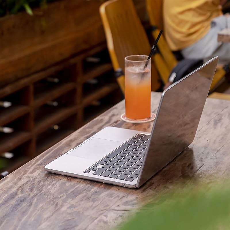 EooCoo Case Compatible with MacBook Air 13 inch M5 2026-2022 M4 M3 M2 A3449 A3240 A3113 A2681, Crystal Hard Shell Scratch Resistant Protective Cover for Mac Air 13.6 inch, Clear - Image 9