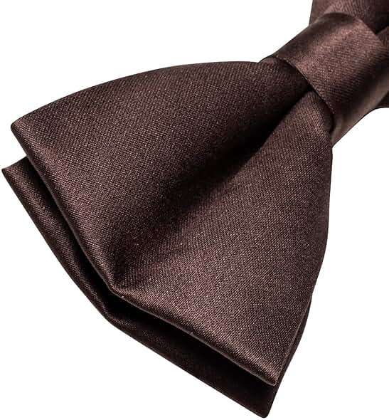 YourTies Bow Ties for Men Pretied Bowties Solid Color Satin Bow Tie Formal Business Tuxedo Wedding Party Prom - Image 5