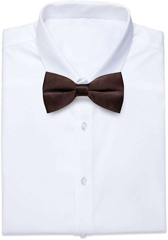 YourTies Bow Ties for Men Pretied Bowties Solid Color Satin Bow Tie Formal Business Tuxedo Wedding Party Prom - Image 7