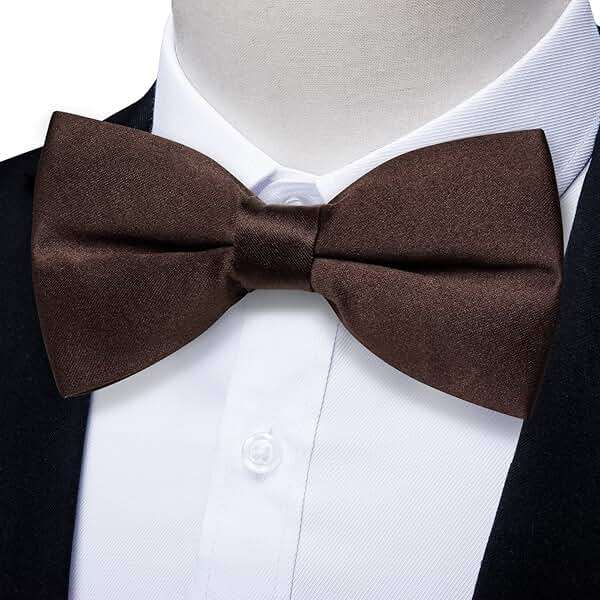 YourTies Bow Ties for Men Pretied Bowties Solid Color Satin Bow Tie Formal Business Tuxedo Wedding Party Prom - Image 8
