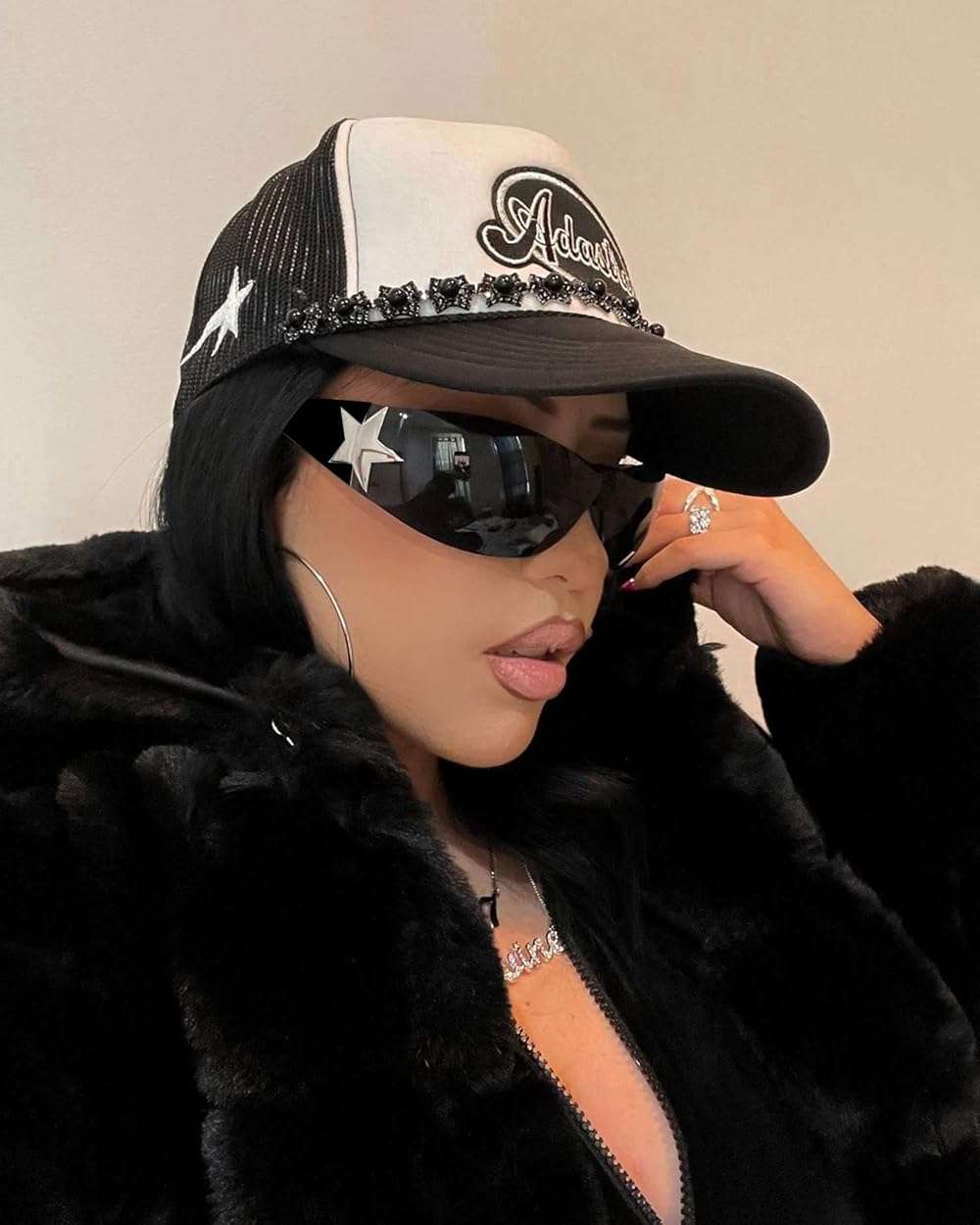 Rimless Y2K Sunglasses for Women Men,Trendy Shield Wrap Around Sunglasses Oversized Fashion Frameless Sun Glasses - Image 5